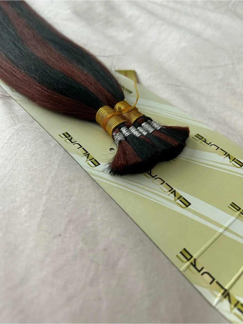 Encore 100% Human Hair Yaky Bulk 16 Inches Color FR1B/33
